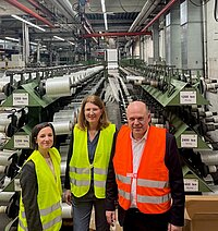 Karl Mad, GF von ISOSPORT in Eisenstadt, führte das IV-Team durch den Betrieb