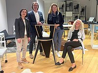 Jochen Joachims, GF von BRAUN Lockenhaus, empfing das IV-Team